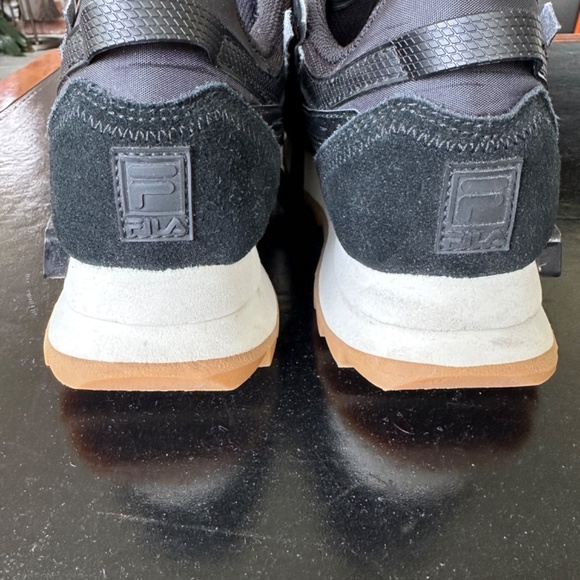 Fila Leather Sneakers Sandenal Orbit Black Size 9 Great Condition - Picture 7 of 15